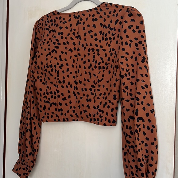 Windsor Animal Print Blouse Longsleeve Top - Picture 4 of 4